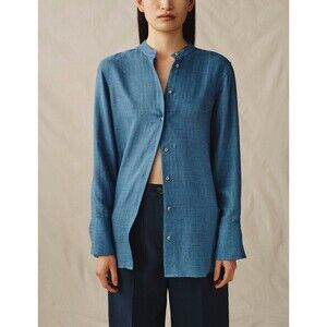 Attersee The Everyday Shirt in Silk Cashmere Large